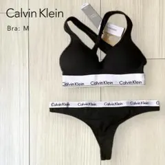 カルバンクライン ブラ/Tバックセット ブラック M Calvin Klein