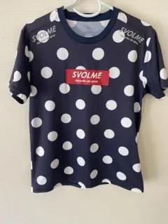 SVOLME ドット柄 プラクティスシャツ ネイビーのサムネイル