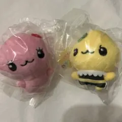しずくちゃんふわふわぬいぐるみガチャ　うるおいちゃん、ハニーちゃんセット