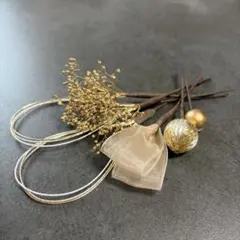 リボン入り大人上品髪飾りセット ウェディング/卒業式/成人式/振袖