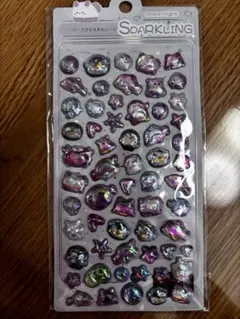 キラキラ動物・星形ステッカーセット