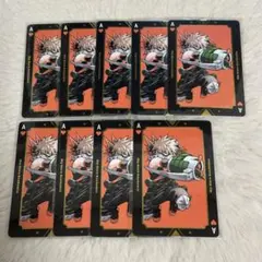 ヒロアカ 展 爆豪勝己 箔押し トランプ スチームパンク スチパン 僕のヒーローアカデミア ヒロアカ 爆豪勝己 原画展 箔押しトランプ