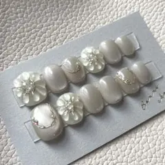 【現品限No.11】　おまとめ買いお得セール品　ハンドメイドネイルチップ