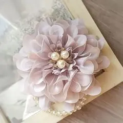 コサージュ ハンドメイド ラベンダー 卒業式 卒園式 入学式 入園式 結婚式