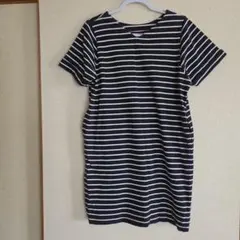 r·ｐ·s ボーダー チュニック ネイビー M