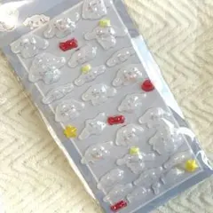 シナモロール　3Dシール 立体シール　シール　ぷっくり　サンリオ