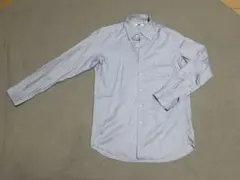ユニクロ 水色 Mサイズ 長袖シャツ