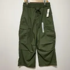 未使用 GU ジーユー メンズ カーゴパンツ M オリーブ タグ付き