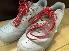 Nike Air Force 1 ホワイト Supremeシューレース付き
