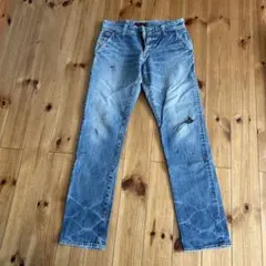 ジョンブルライトブルーデニム ジッパーポケット付き