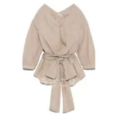 FRAY I.D ベージュストライプブラウス サイズF