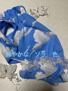 犬服ハンドメイド　ワンピース　 Lサイズ程度　バルーン　春夏活躍