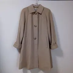 【最終値下げ】カシミア100% ステンカラーコート ビンテージ ベージュ M