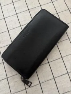 COACH 長財布 ブラック レザー