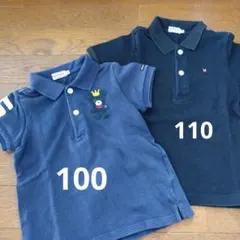 ミキハウス　ダブルB　ポロシャツ　100 110
