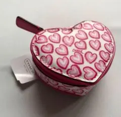 ★COACH★コーチ ピンク ハート ジュエリー ポーチ ケース ハワイ 海外