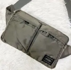 【希少美品✨】PORTER ポーター タンカー ウエストポーチS シルバーグレー