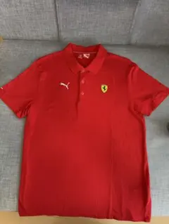 正規品　フェラーリ　プーマ　ポロシャツ　L 赤　【used】