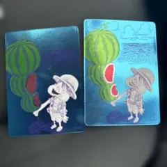 ワンピースカードゲーム ルフィ スイカ 2枚セット - メルカリ