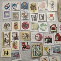 日本 使用済切手 キャラクター　51枚