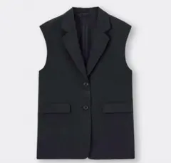 GU　オーバーサイズテーラードベスト　S