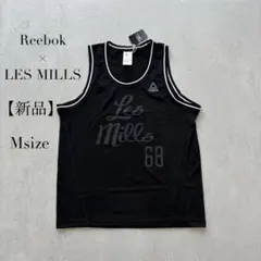 新品 Reebok × LES MILLS メッシュ タンクトップ ブラック Mのサムネイル