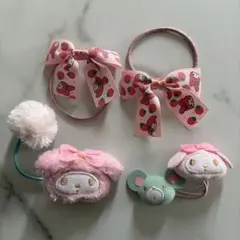 マイメロディ ヘアゴムセット 4点