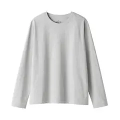 無印良品　天竺編みクルーネック長袖Tシャツ