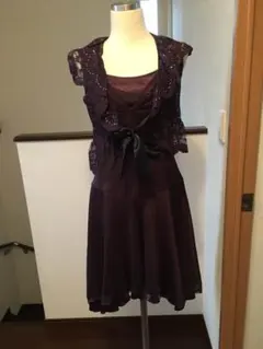 パーティードレス レースワンピース