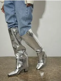 【年末年始セール】◆ADAM ET ROPE◆完売品♡美脚ロングブーツ