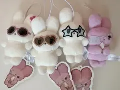 beco+81 しりみみうさぎマスコット　サングラス　４種セット