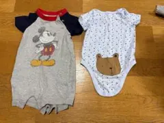 GAP ミッキーマウスロンパースと星柄ボディスーツセット