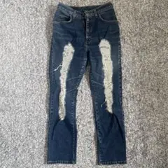 【美品】Lee ダメージデニム　ストレートデニム　デニム　ヴィンテージデニム