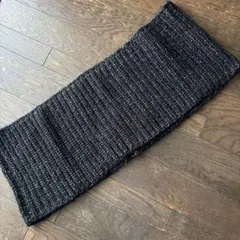 黒 ニット ネックウォーマー　スヌード