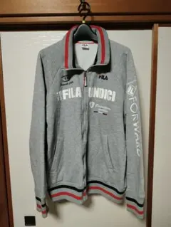 FILA フィラ グレー メンズ ジップアップ スウェット O