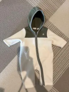 フリースロンパース フード付き 0-3