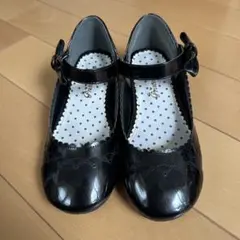 フォーマルシューズ 黒 ストラップ付 22㎝ Princess Rose