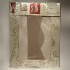ストッキング　シルク混　ベージュ　未使用品　無地