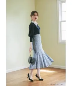 フラワーレースマーメイドスカート