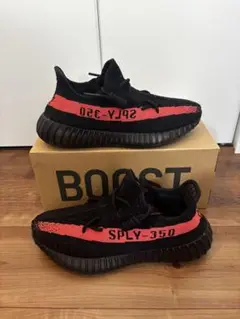 イージーブースト350 V2 コアブラック/レッド 26.5cm