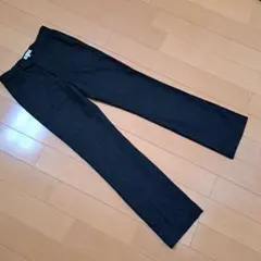 ダークグレー　ウール混パンツ S