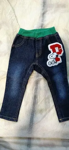 ベビー　スヌーピー　デニム　パンツ　90