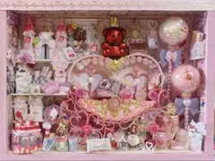 ミニチュア　エコクラフト　ピンクの馬車×プリンセスルーム♡のサムネイル