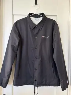 【美品】Champion チャンピオン コーチジャケット ブラック メンズ M