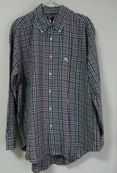 【BURBERRY 】トップス　シャツ　ノバチェック チェック柄 長袖　L