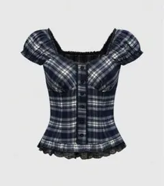 67673062 SHEIN トップス 韓国 チェック柄 トレンド