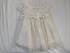 H&M ベビードレス 4-6M アイボリー