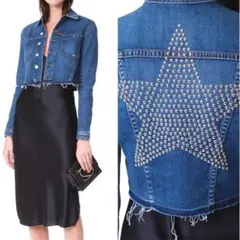 L'AGENCE スタッズスター デニムジャケット S USA製 ラジャンス