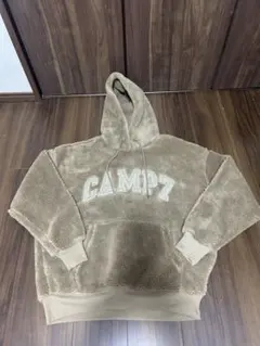 CAMP7 フリースパーカー M ベージュ