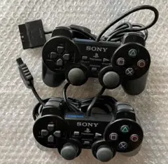 プレステ2 SONY 純正 コントローラー 2個セット PS2